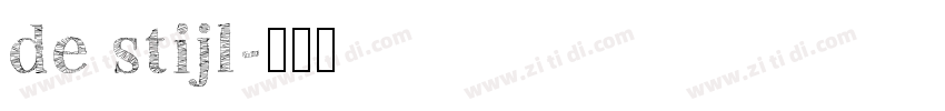 de stijl字体转换